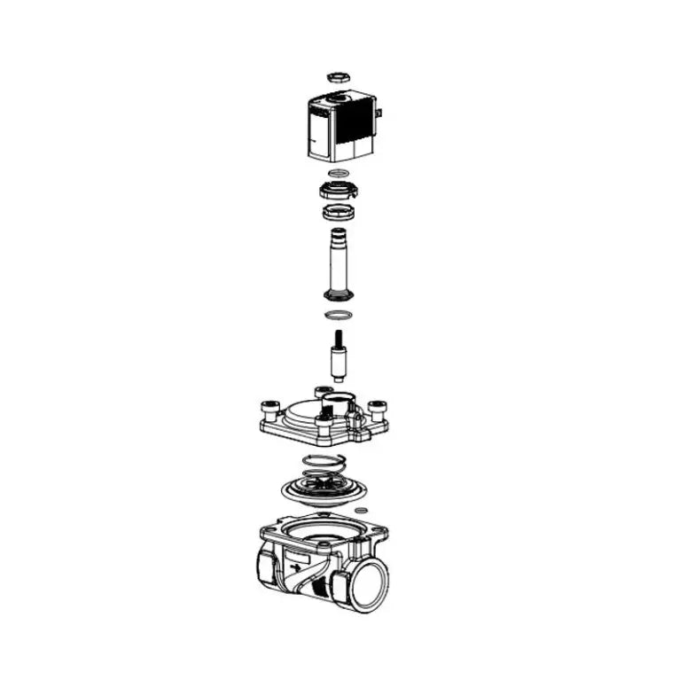 Vanne de commutation servo-commandée Bürkert de qualité B Ev 24 V/CC, douille G 1, diamètre nominal 25 mm
