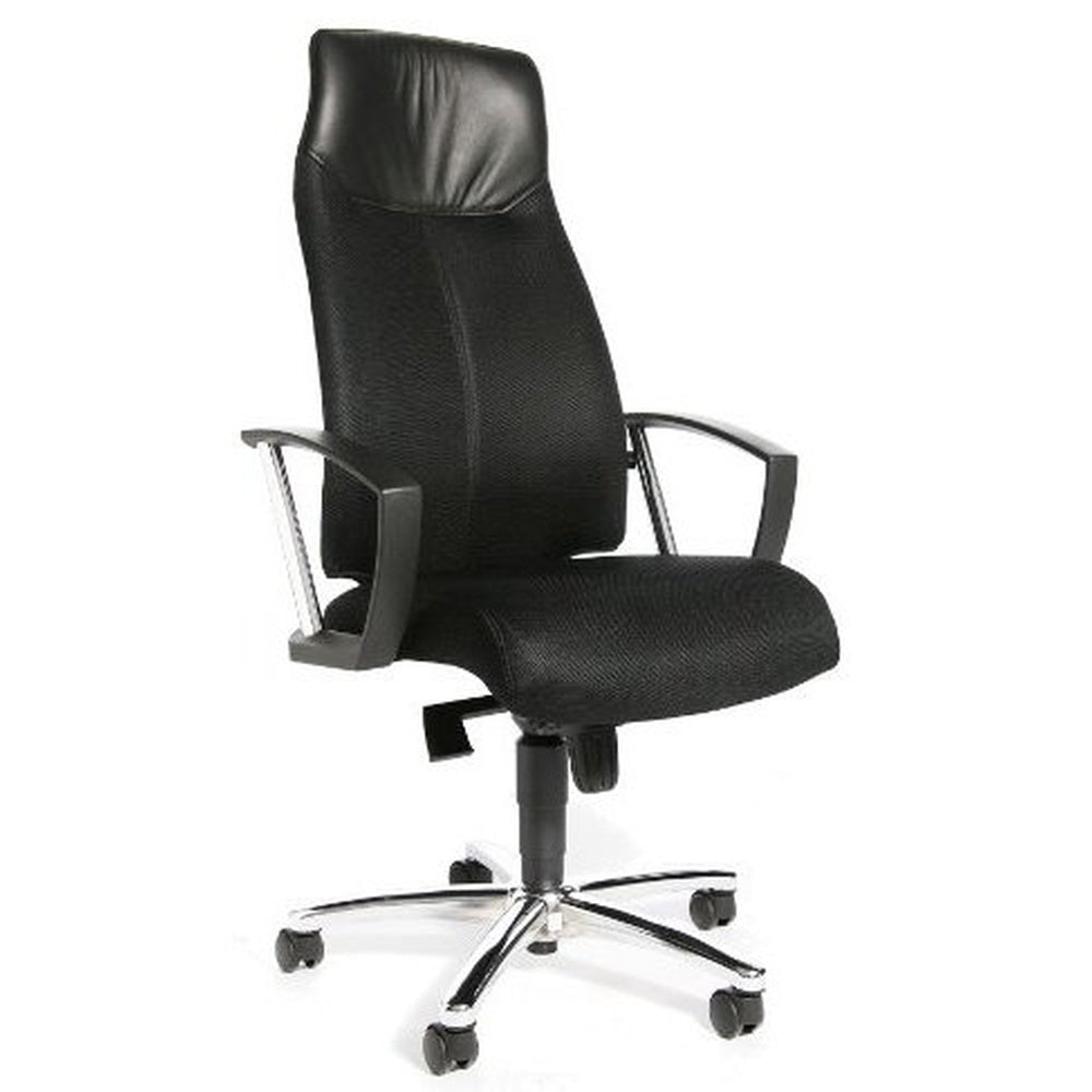 Topstar Bürostuhl Drehstuhl Sitzmöbel HIGH SIT UP Stoff schwarz Kopfstütze Chrom - 4014296986210