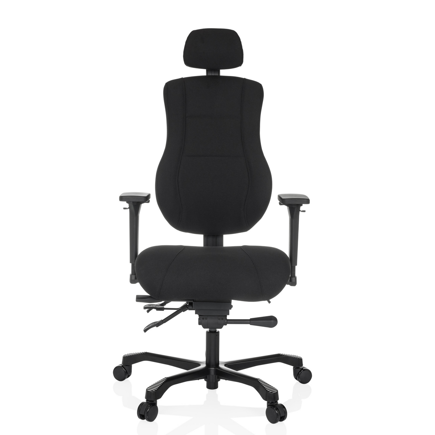 Hjh Office Bürostuhl Drehstuhl Schichtbetrieb Stoff Möbel Stuhl Schwarz B-Ware - 4064323039266