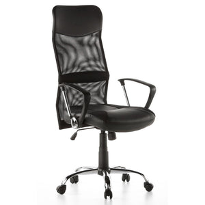 B-Ware hjh OFFICE Bürostuhl Chefsessel Drehstuhl ARTON 20 schwarz Chrom SIEHE TEXT/F410