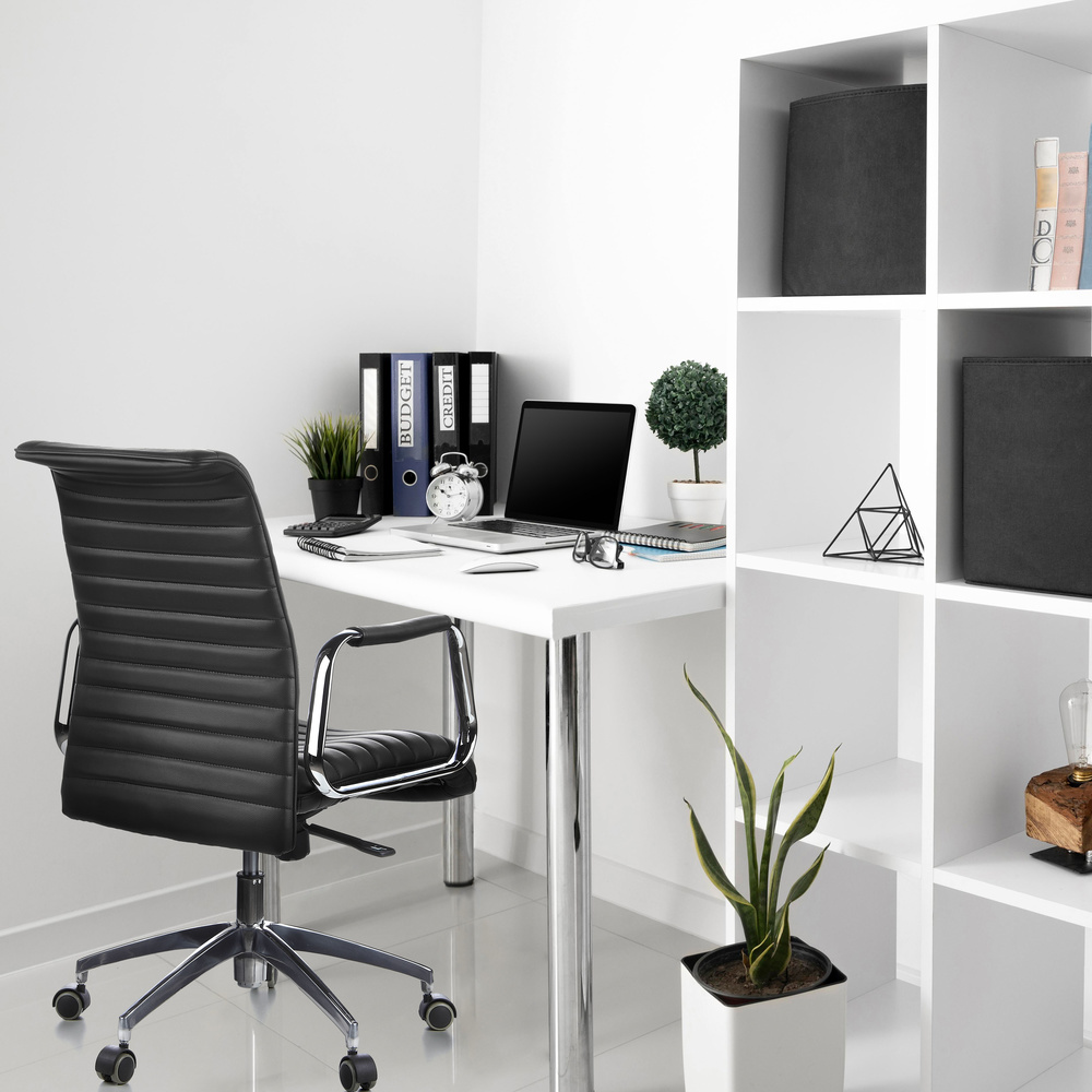 Hjh Office Bürostuhl Chefsessel Stuhl Leder Schwarz Aspera 10 Synchronmechanik B-Ware - 4260182550502