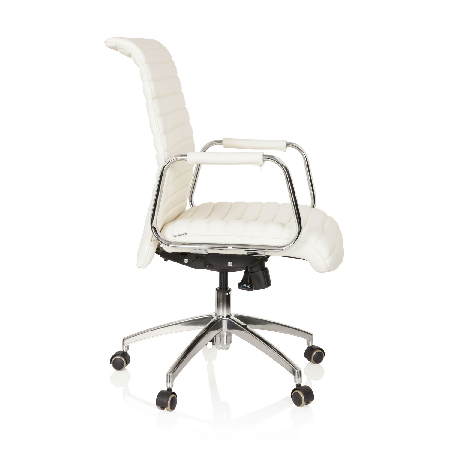 B-Ware Hjh Office Bürostuhl Stuhl Chefsessel Nappaleder Elfenbein Aspera 10 - 4260182550519