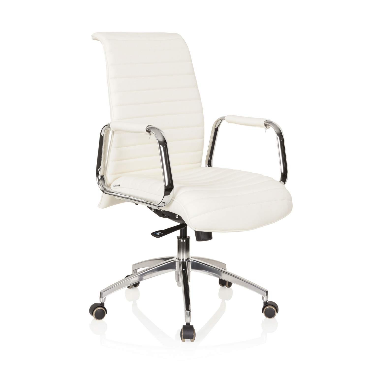 B-Ware Hjh Office Bürostuhl Stuhl Chefsessel Nappaleder Elfenbein Aspera 10 - 4260182550519