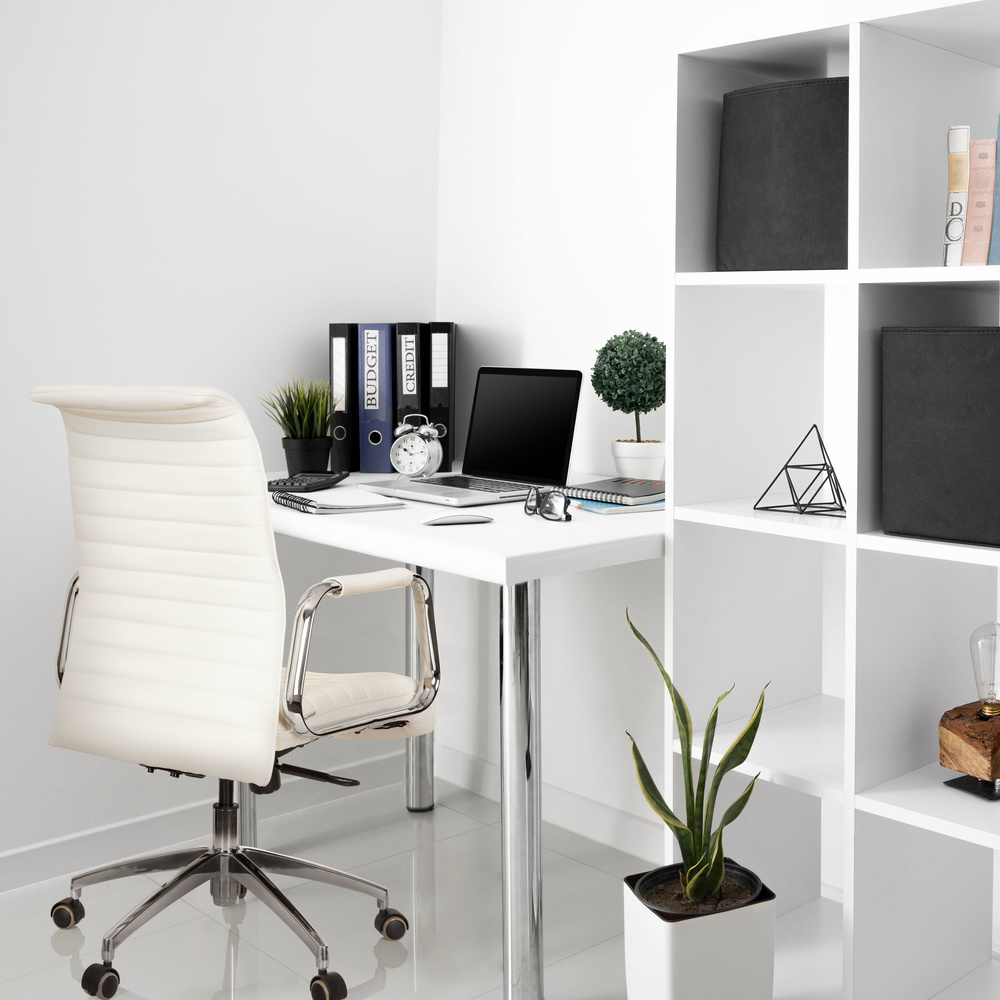 B-Ware Hjh Office Bürostuhl Stuhl Chefsessel Nappaleder Elfenbein Aspera 10 - 4260182550519