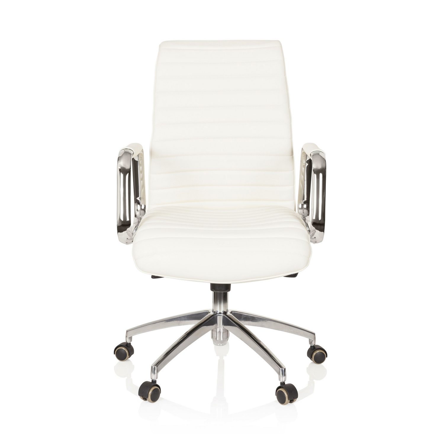 B-Ware Hjh Office Bürostuhl Stuhl Chefsessel Nappaleder Elfenbein Aspera 10 - 4260182550519