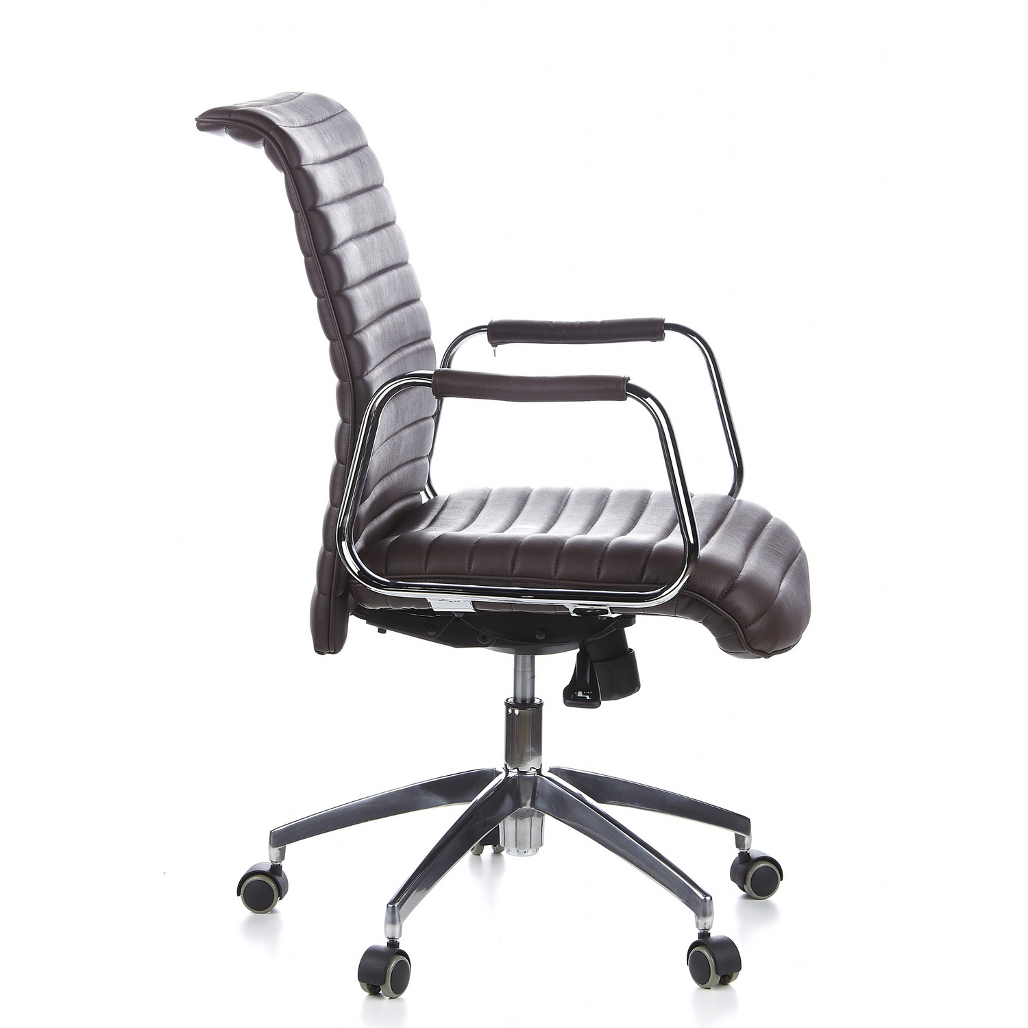 Hjh Office Bürostuhl Chefsessel Aspera 10 Nappaleder Braun Drehstuhl Lederstuhl B-Ware - 4260182550526