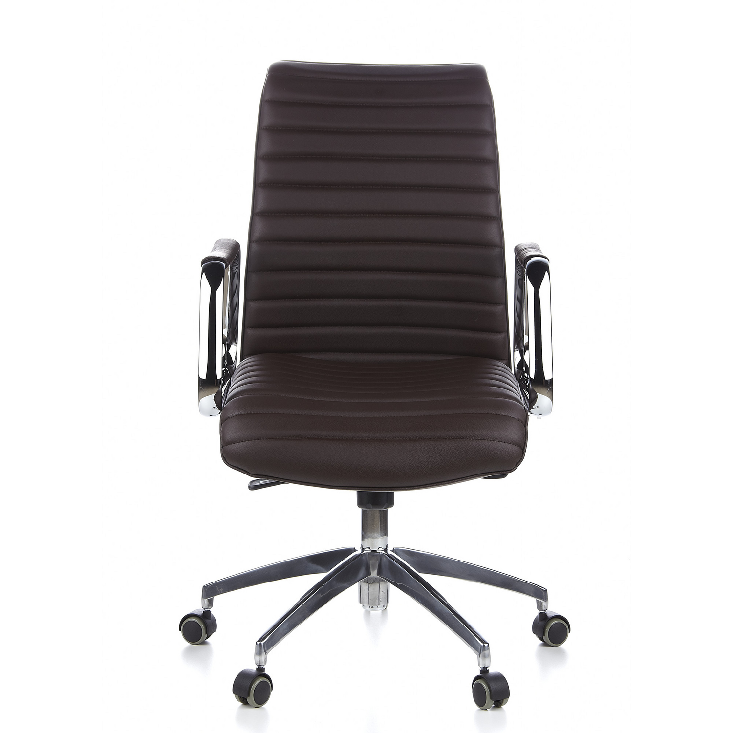Hjh Office Bürostuhl Chefsessel Aspera 10 Nappaleder Braun Drehstuhl Lederstuhl B-Ware - 4260182550526