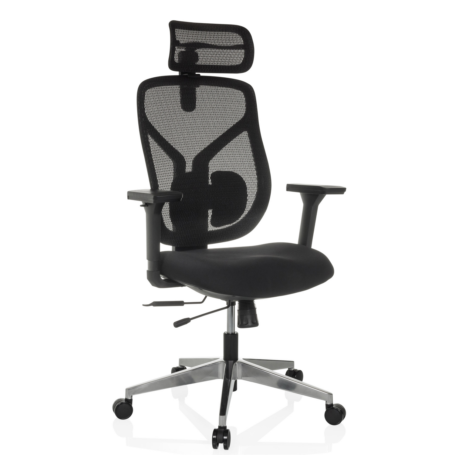 Hjh Office Bürostuhl Cassilis B Schwarz Netzstoff Kopfstütze Lordosenstütze B-Ware - 4064323039020