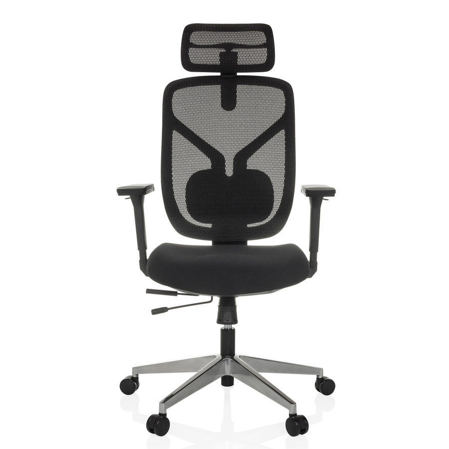 Hjh Office Bürostuhl Cassilis B Schwarz Netzstoff Kopfstütze Lordosenstütze B-Ware - 4064323039020