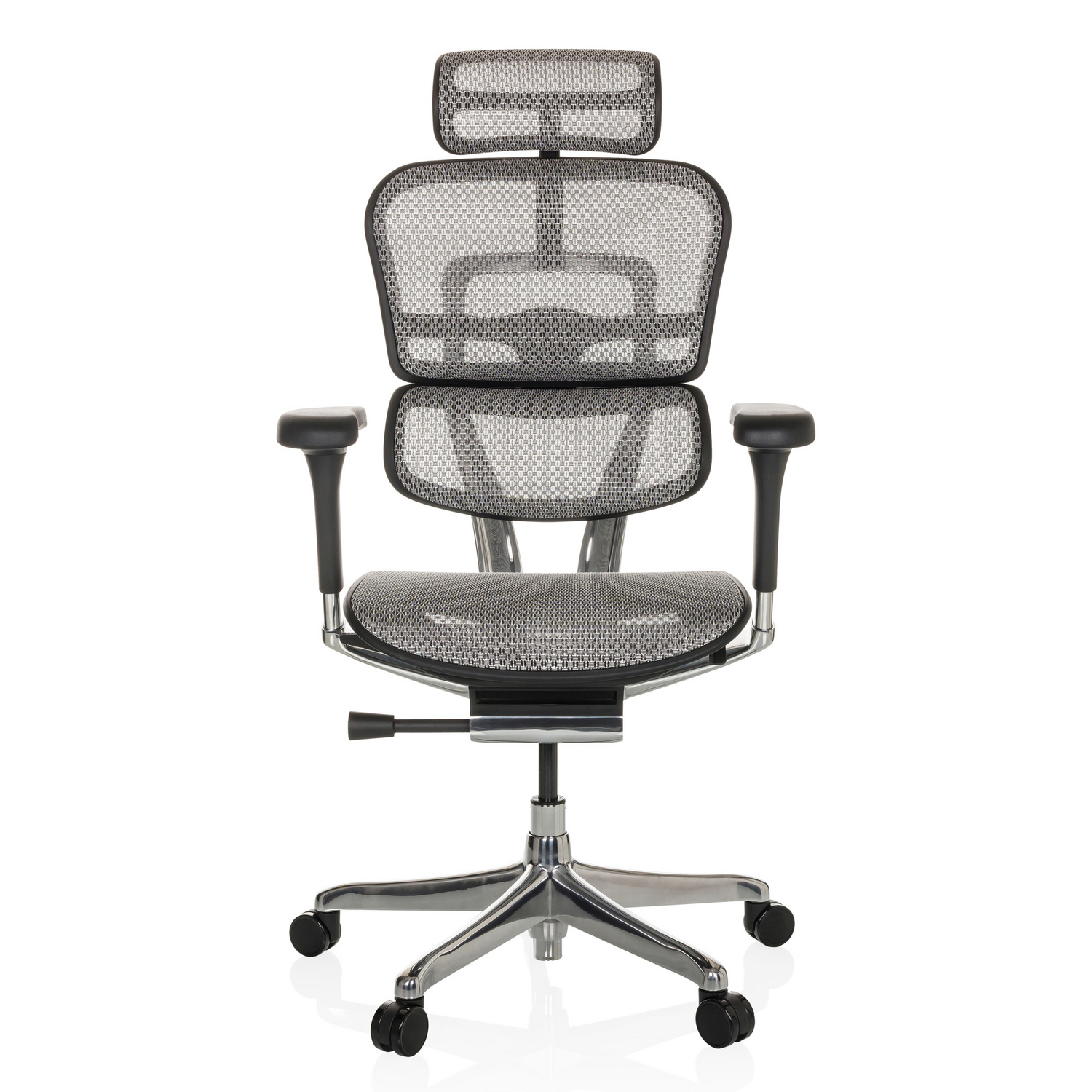 B-Ware Hjh Office 1 Bürostuhl Chefsessel Ergohuman I Netzstoff Hellgrau Büromöbel Möbel - 4064323035541