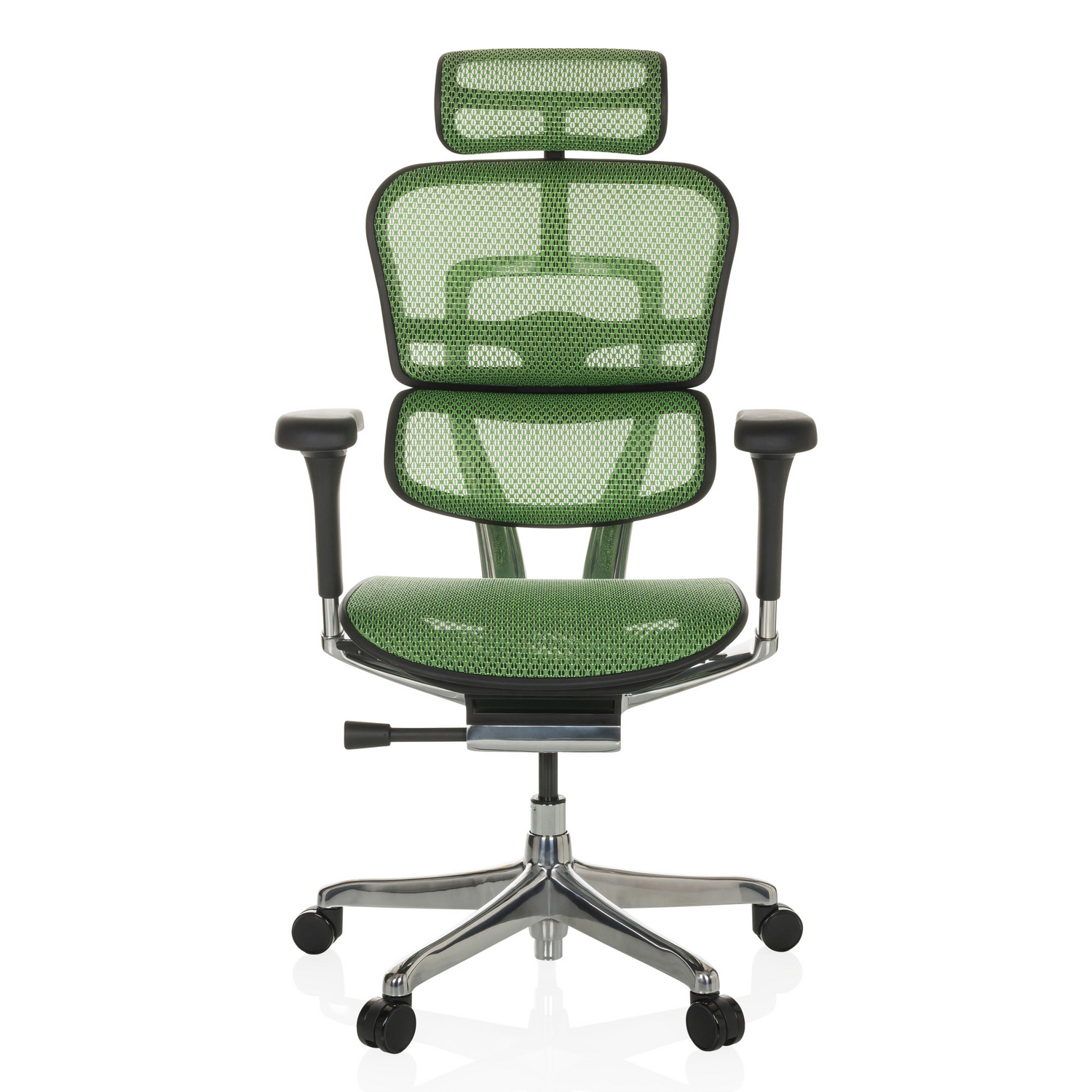 Hjh Office Bürostuhl Chefsessel Drehstuhl Ergohuman I Netzstoff Grün B-Ware - 4064323035572