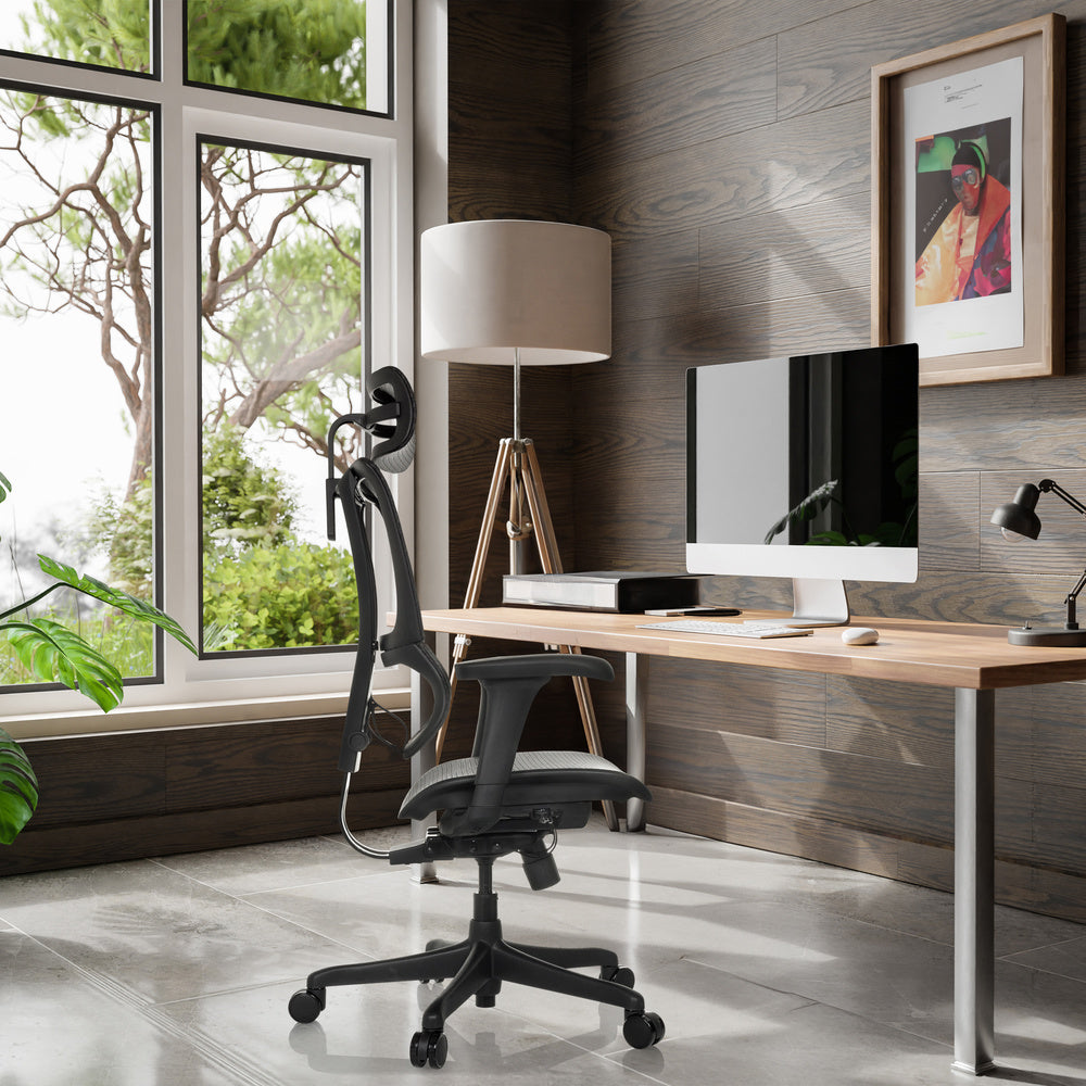 hjh OFFICE Bürostuhl Chefsessel Drehstuhl ERGOHUMAN SLIM ECO M GEN2 schwarz - 4064323045687