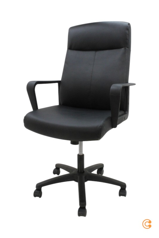 Hjh Office Bürostuhl Chefsessel Lisso Kunstleder Schwarz Stuhl Siehe Text/Foto B-Ware