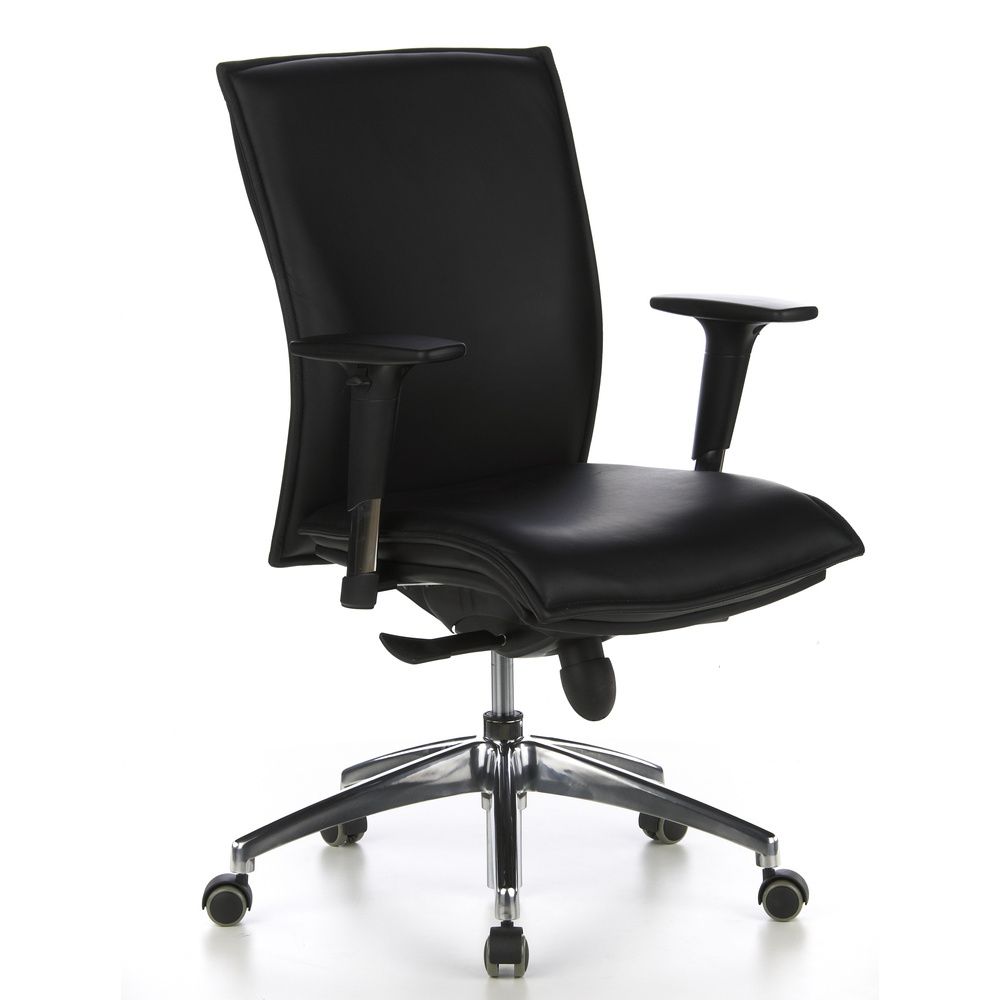 hjh OFFICE MURANO 10 Luxus Chefsessel Schwarz Drehstuhl Bürostuhl Arbeitsstuhl - 4260182537039
