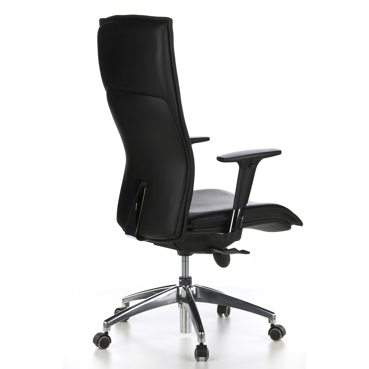 Hjh Office Bürostuhl Chefsessel Stuhl Leder Schwarz Höhenverstellbare Armlehnen B-Ware - 4260182537008