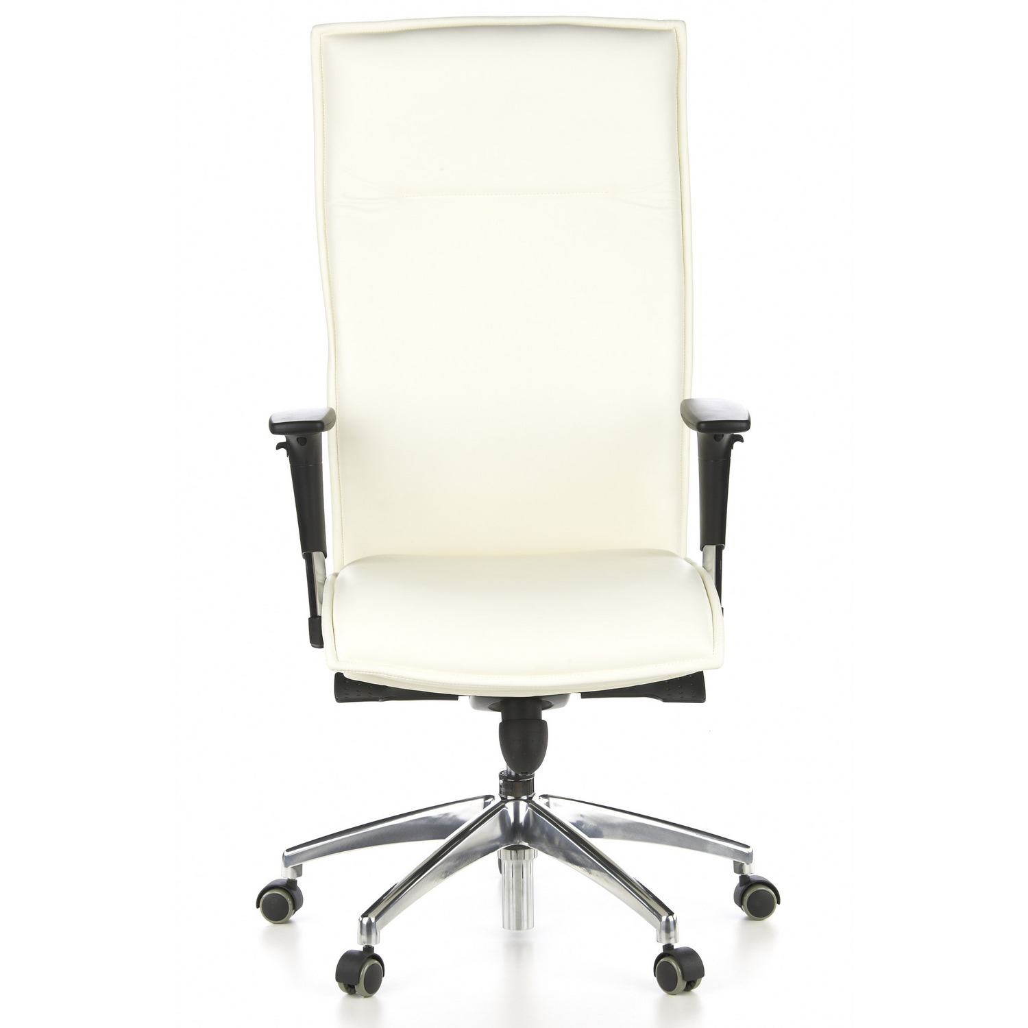 Hjh Office Bürostuhl Chefsessel Murano 20 Leder Schreibtischstuhl Elfenbein B-Ware - 4260182537015