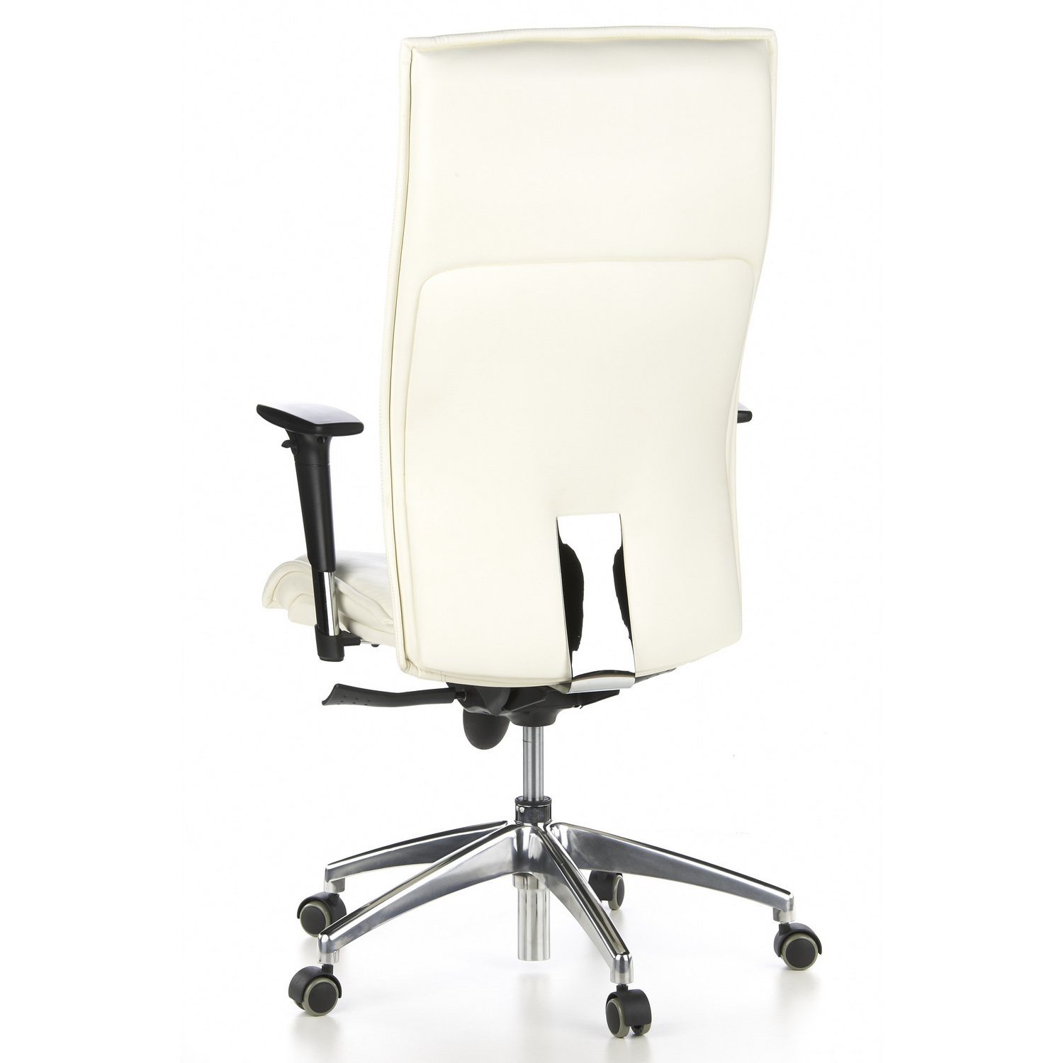 Hjh Office Bürostuhl Chefsessel Murano 20 Leder Schreibtischstuhl Elfenbein B-Ware - 4260182537015