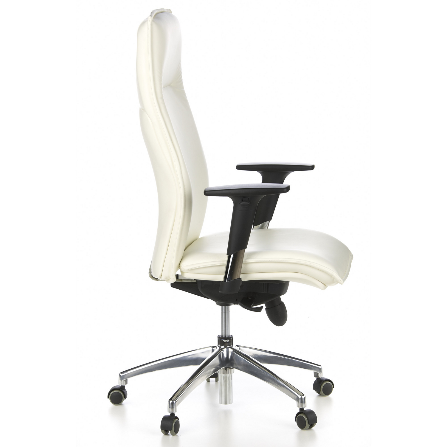 Hjh Office Bürostuhl Chefsessel Murano 20 Leder Schreibtischstuhl Elfenbein B-Ware - 4260182537015