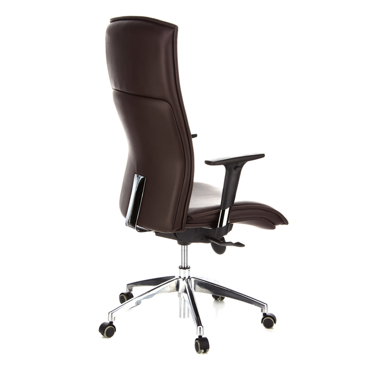 Hjh Office Bürostuhl Chefsessel Murano 20 Leder Dunkelbraun Sessel Sitzmöbel B-Ware - 4260284080549