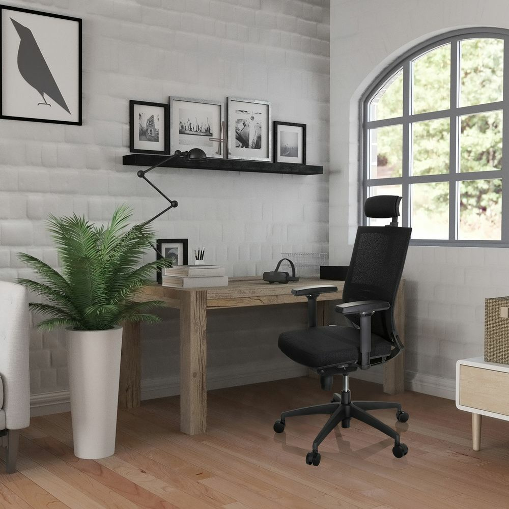 Hjh Office Porto Max High I   Profi Bürostuhl Schwarz Drehstuhl Arbeitsstuhl  B-Ware - 4064323000402