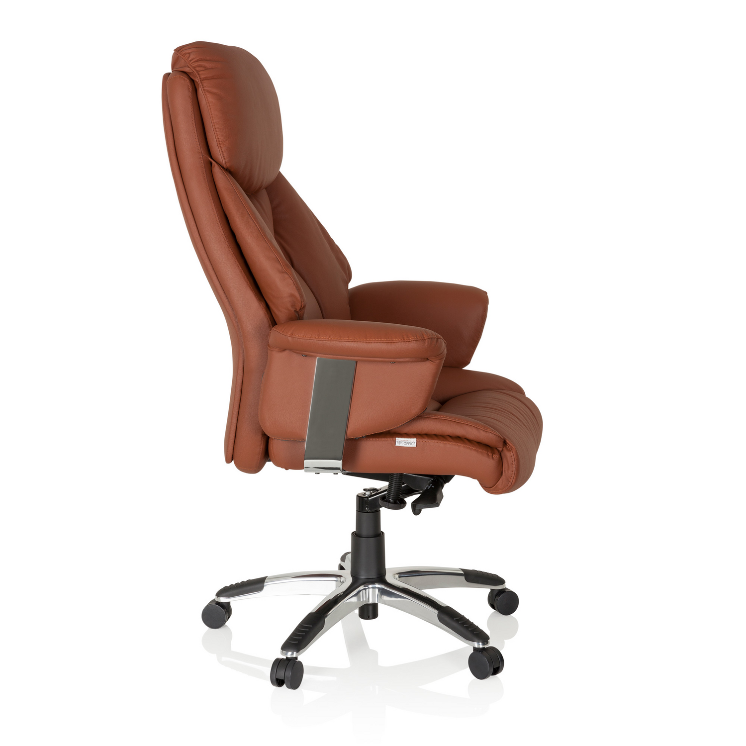 B-Ware Hjh Office Bürostuhl Chefsessel Drehstuhl Leder Braun Extra Komfort Polster829