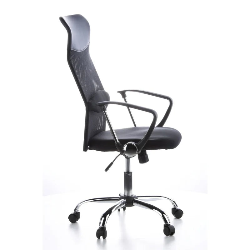 Bürostuhl Chefsessel Schreibtischstuhl ARIA HIGH Netzstoff Kunstleder schwarz421 - 4260182534984