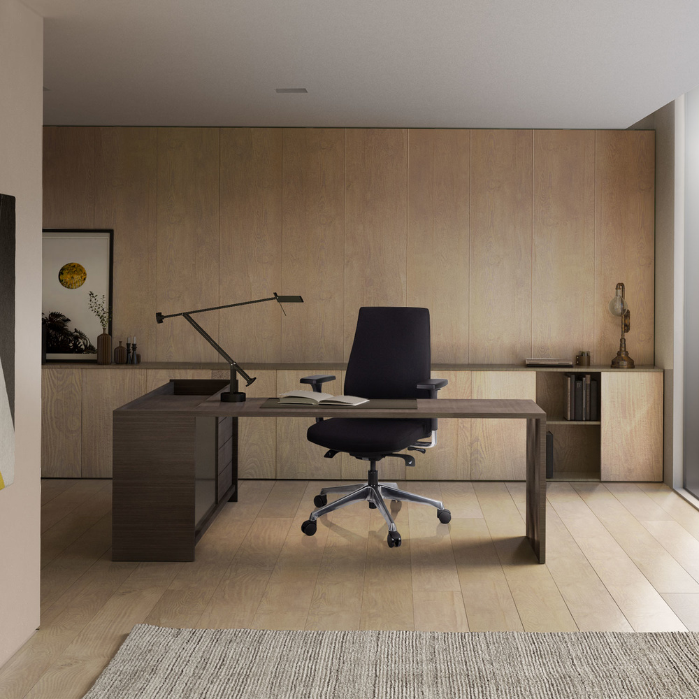 Hjh Office Bürostuhl Drehstuhl Stuhl Skave 300 Stoff Schwarz Ergonomisch B-Ware - 4064323000198