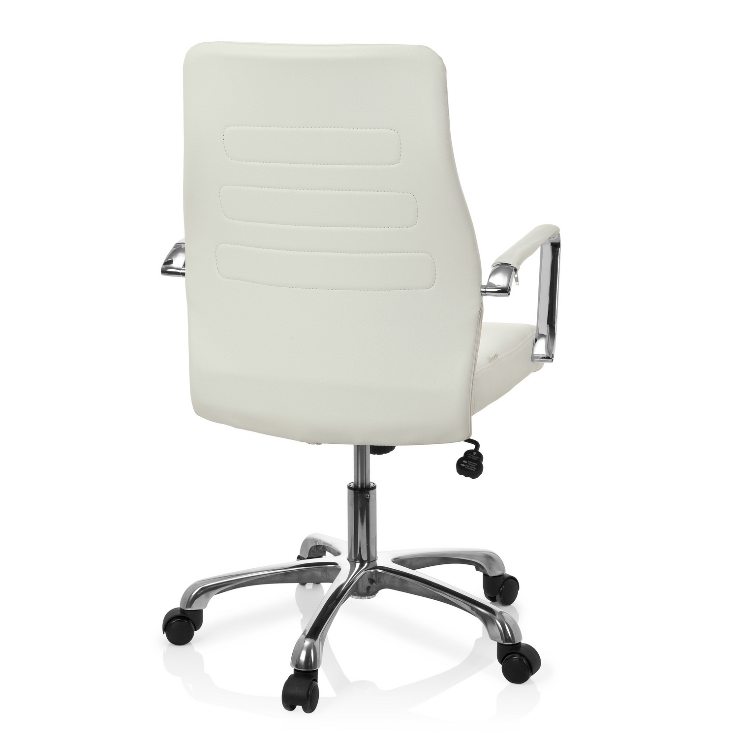 Hjh Office Bürostuhl Chefsessel Stuhl Kunstleder Creme Armlehnen Verchromt Stahl B-Ware - 4260354051707