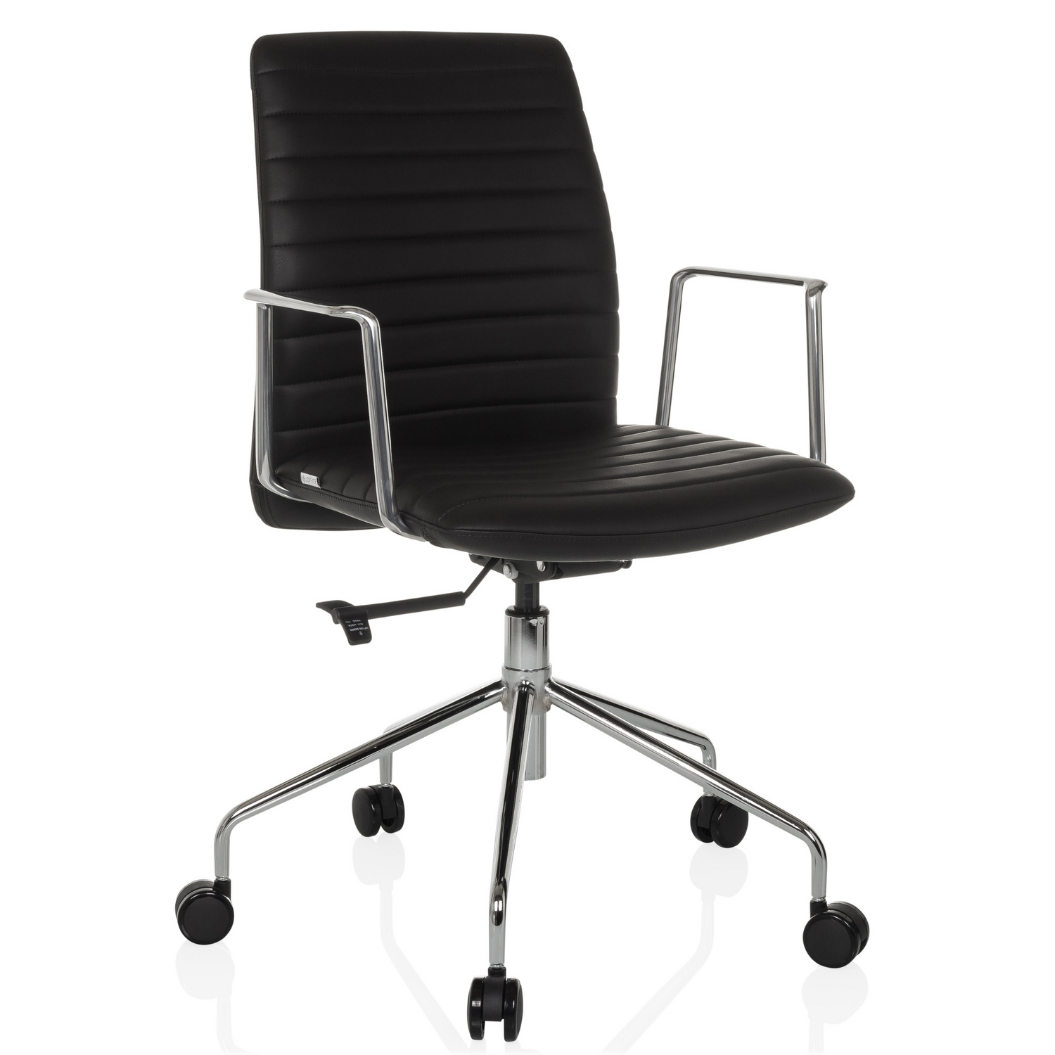 B-Ware Hjh Office Bürostuhl Chefsessel Drehstuhl Vemona 30 Kunstleder Stuhl Schwarz - 4064323045106
