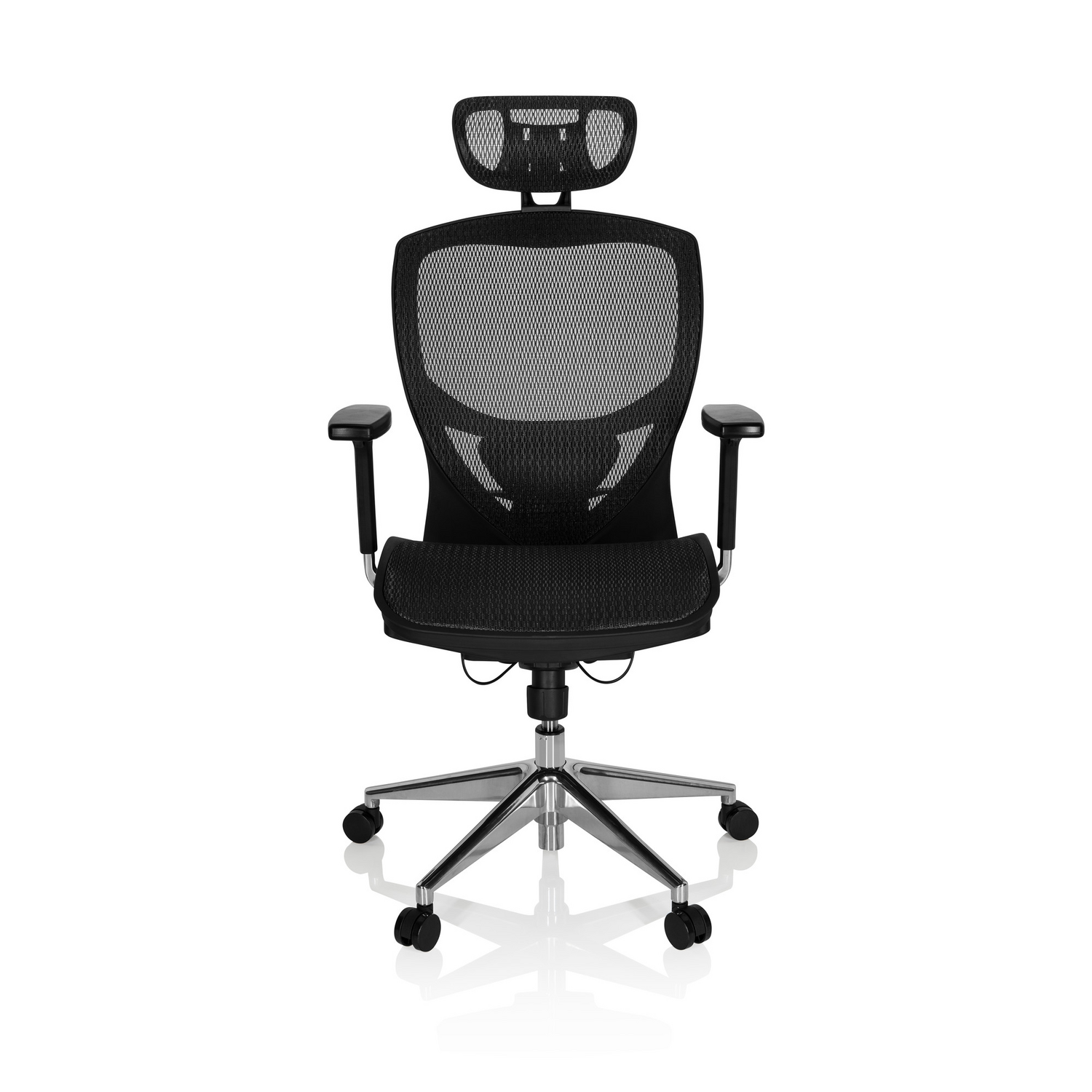Hjh Office Bürostuhl Drehstuhl Venus One Netzstoff Schwarz Mit Armlehnen B-Ware - 4260182534489