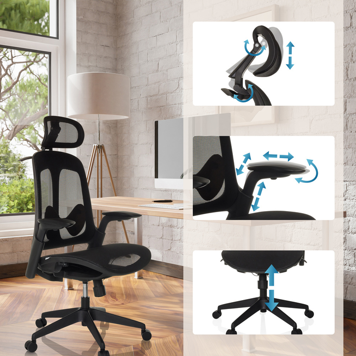 Hjh Office Bürostuhl Drehstuhl Arceo M Schreibtischstuhl Schwarz Siehe Text/Foto B-Ware - 4064323038733