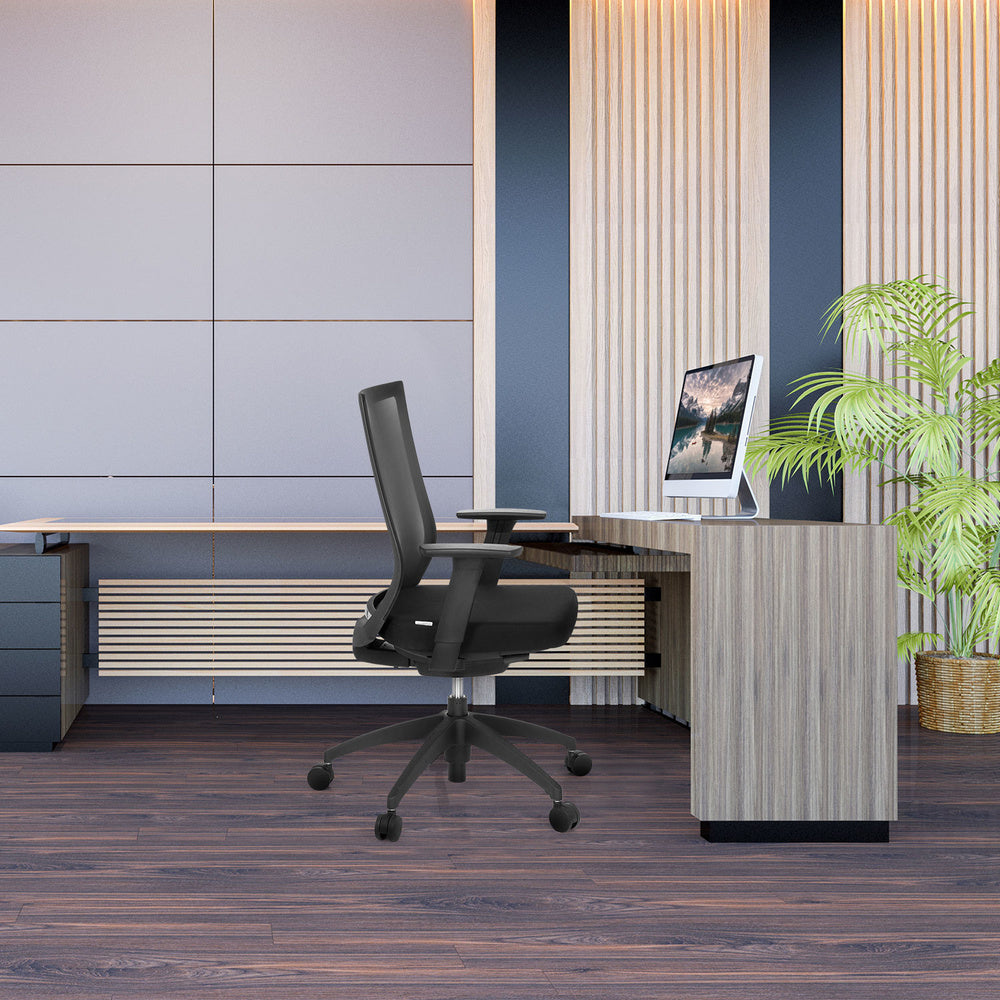 hjh OFFICE Bürostuhl Drehstuhl Stuhl ASPEN Netzstoff schwarz Rückenlehne - 4251084657567