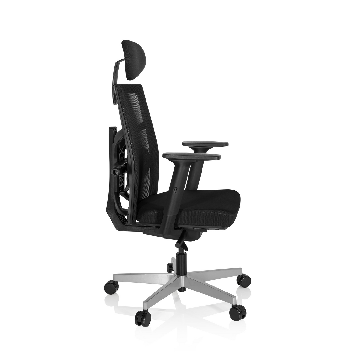 Hjh Office Bürostuhl Stuhl Drehstuhl Bellac Stoff Schwarz Ergonomisch  B-Ware - 4251084667962