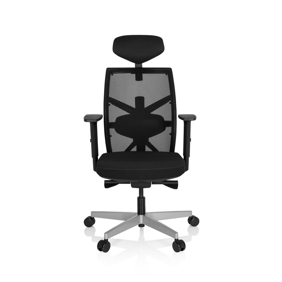 Hjh Office Bürostuhl Stuhl Drehstuhl Bellac Stoff Schwarz Ergonomisch  B-Ware - 4251084667962