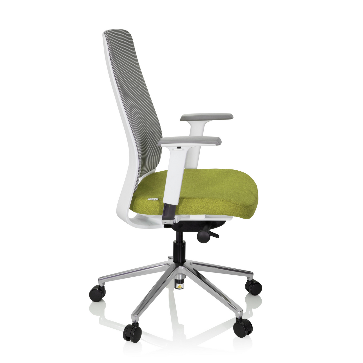 B-Ware Hjh Office Bürostuhl Drehstuhl Stuhl Chiaro T2 White Netzstoff Stoff Grau Grün - 4251084677008