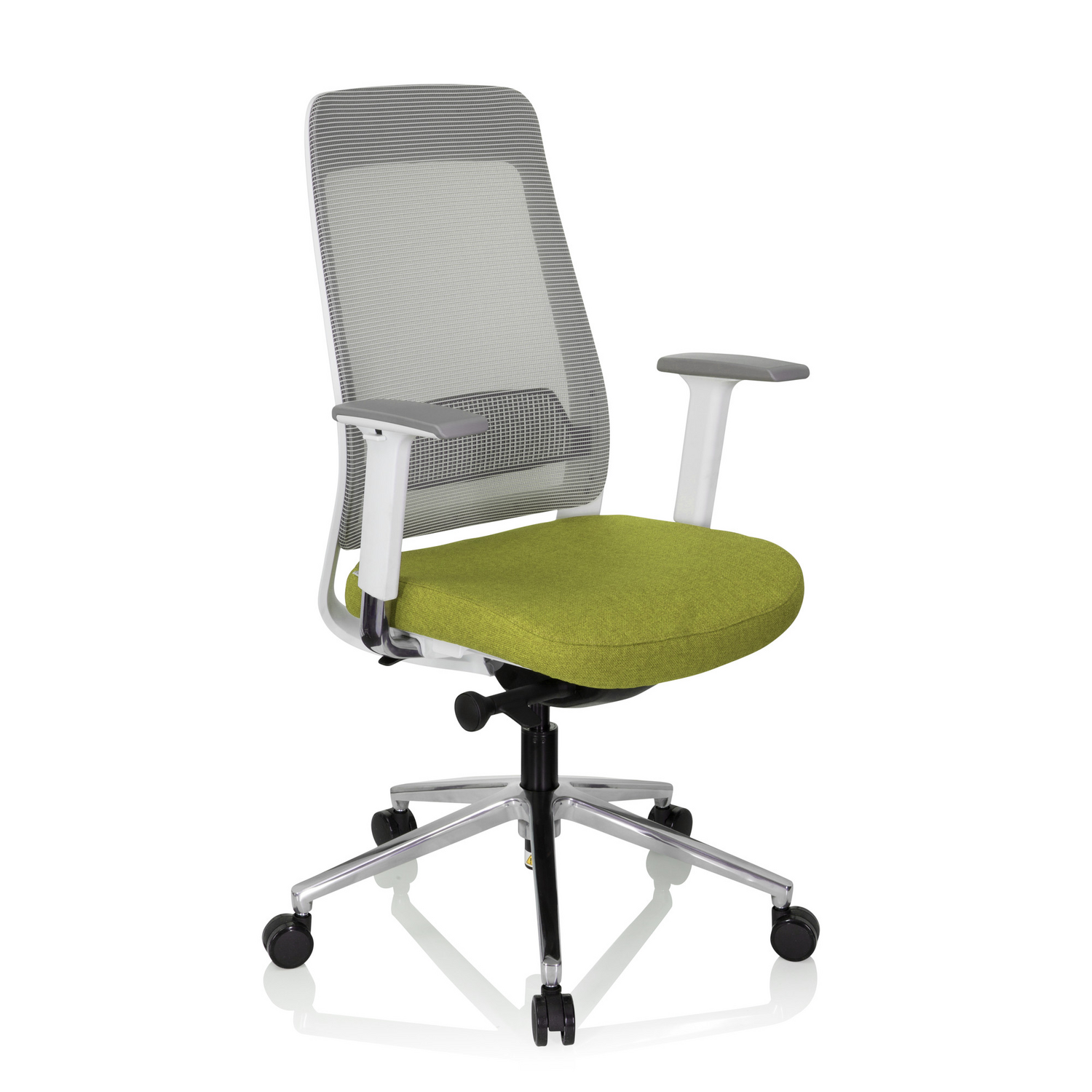 B-Ware Hjh Office Bürostuhl Drehstuhl Stuhl Chiaro T2 White Netzstoff Stoff Grau Grün - 4251084677008