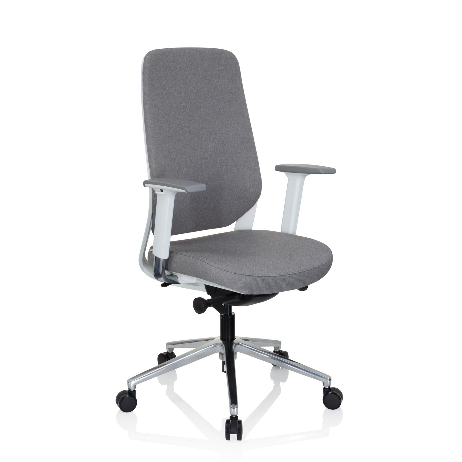 B-Ware Hjh Office Bürostuhl Drehsessel Stuhl Grau Synchronmechanik Armlehnen Möbel729 - 4251084677046