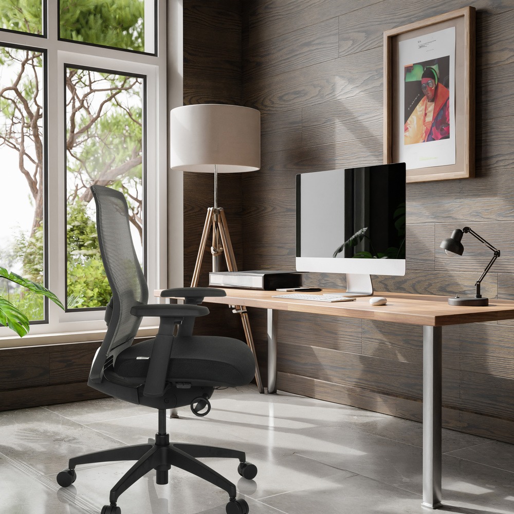 B-Ware Hjh Office Bürostuhl Drehstuhl Stuhl Colore Netzstoff Sitz Schwarz Profi397