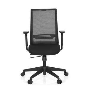 B-Ware Hjh Office Bürostuhl Drehstuhl Stuhl Coniston Netz Stoff Schwarz Armlehnen