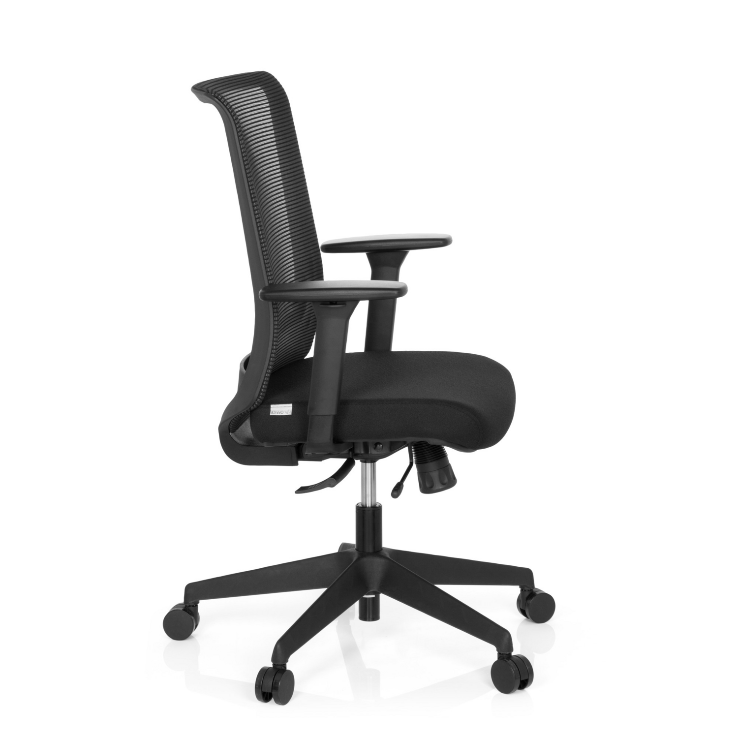 B-Ware Hjh Office Bürostuhl Drehstuhl Stuhl Coniston Netz Stoff Schwarz Armlehnen - 4251084659301