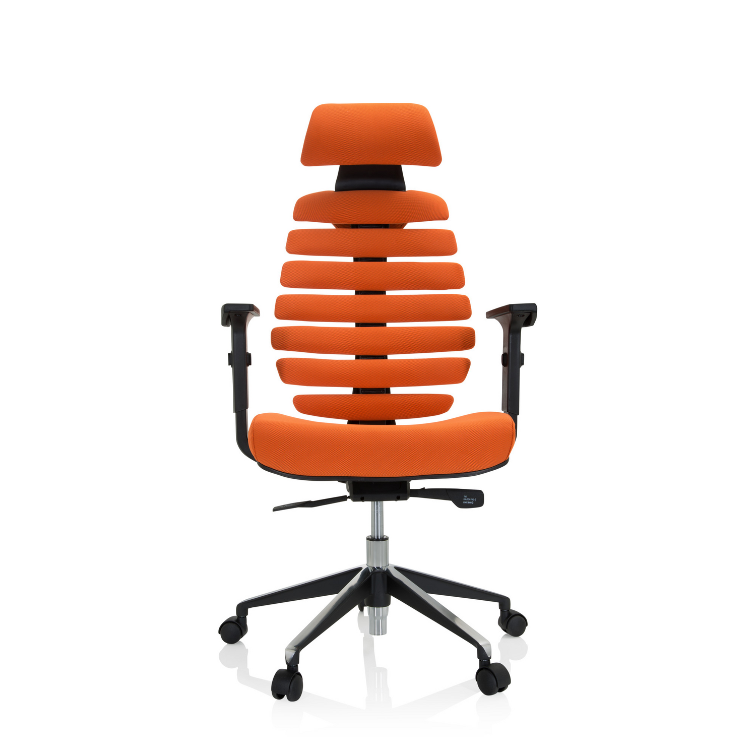 B-Ware Hjh Office Bürostuhl Drehstuhl Ergo Line Ii Pro Stoff Orange Höhenverstellbar