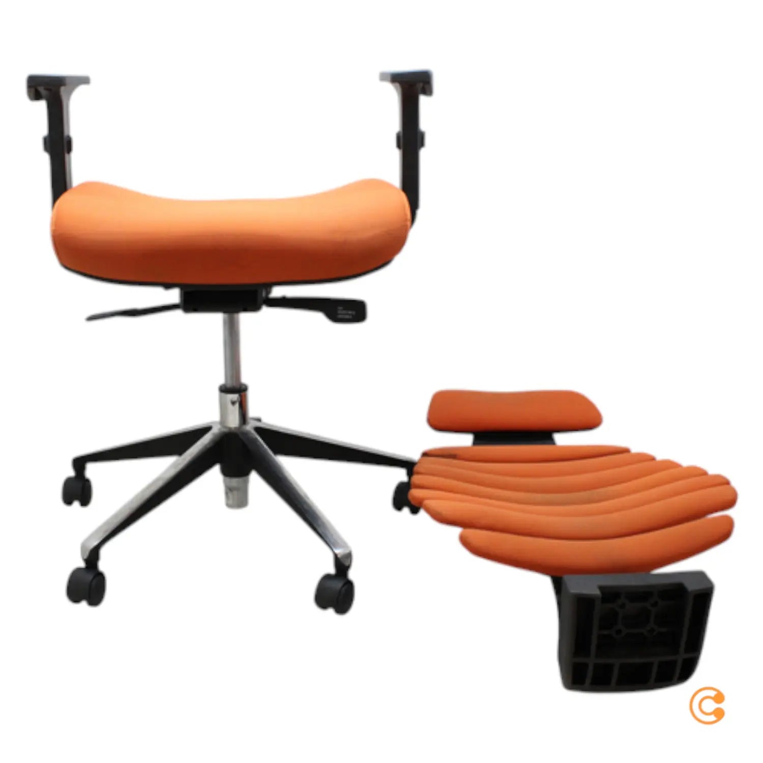 C-Ware Hjh Office Bürostuhl Drehstuhl Ergo Line Ii Pro Stoff Orange Siehe Text/Foto - 4064323013617