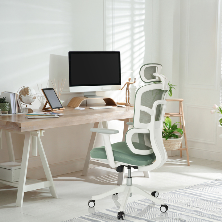 My Buero Bürostuhl Drehstuhl Stuhl Home Office Grün Höhenverstellbare Armlehnen B-Ware - 4064323045854