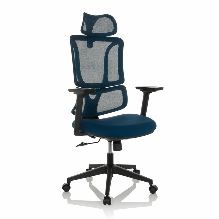 Bürostuhl Drehstuhl Ergomy Sitz Schreibtisch Netzstoff Blau Mybuero B-Ware - 4064323037194