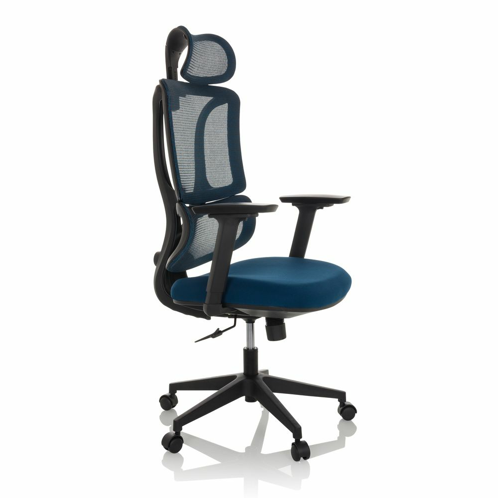Bürostuhl Drehstuhl Ergomy Sitz Schreibtisch Netzstoff Blau Mybuero B-Ware - 4064323037194
