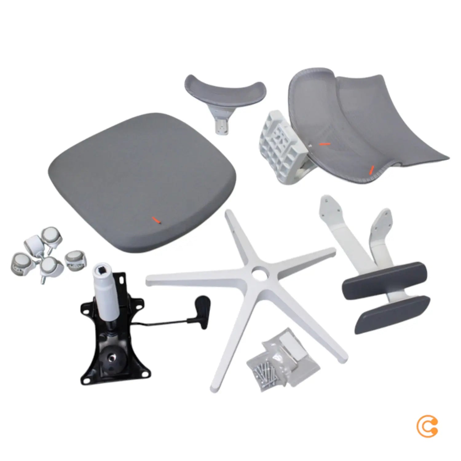 B-Ware My Buero Bürostuhl Drehstuhl Ergomy W Schreibtischstuhl Netzstoff Siehe Text/F412 - 4064323038801