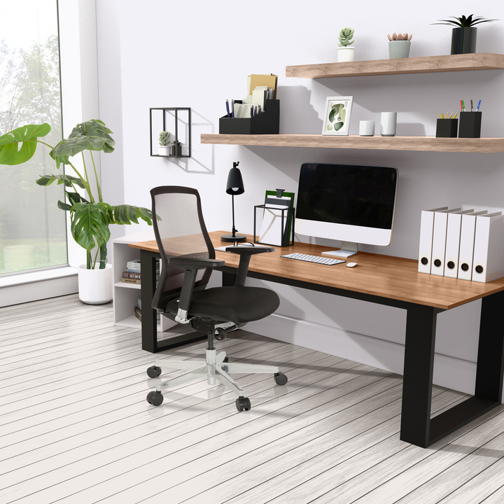 Hjh Office Bürostuhl Drehstuhl Fountaine Netzstoff Sitz Schwarz Lordosenstütze B-Ware - 4251084667795