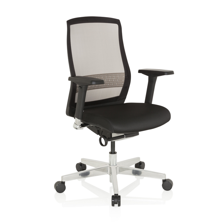 Hjh Office Bürostuhl Drehstuhl Fountaine Netzstoff Sitz Schwarz Lordosenstütze B-Ware - 4251084667795