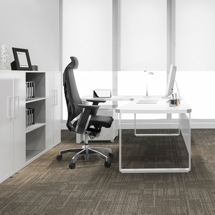 Hjh Office Bürostuhl / Drehstuhl Genidia Pro Leder Schwarz  B-Ware