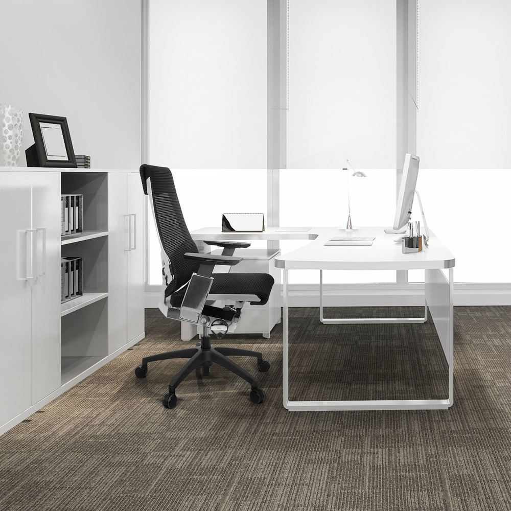 Hjh Office Bürostuhl Drehstuhl Stuhl Genidia Smart White Netz Schwarz Chrom 80 B-Ware - 4251084661205